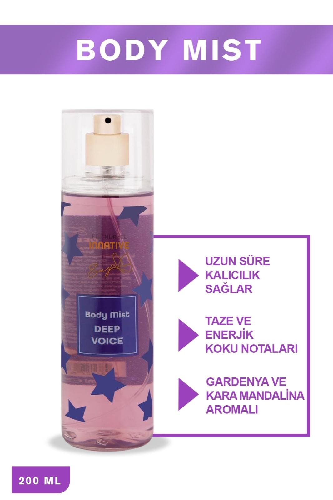 Elif Nur Yel Eny Body Mist Deep Voice Vücut Spreyi 200ml