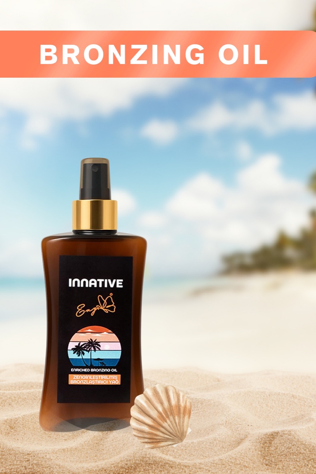 INNATIVE ENY Zenginleştirilmiş Yoğun Bronzlaştırıcı Yağ SPF 0 200ML