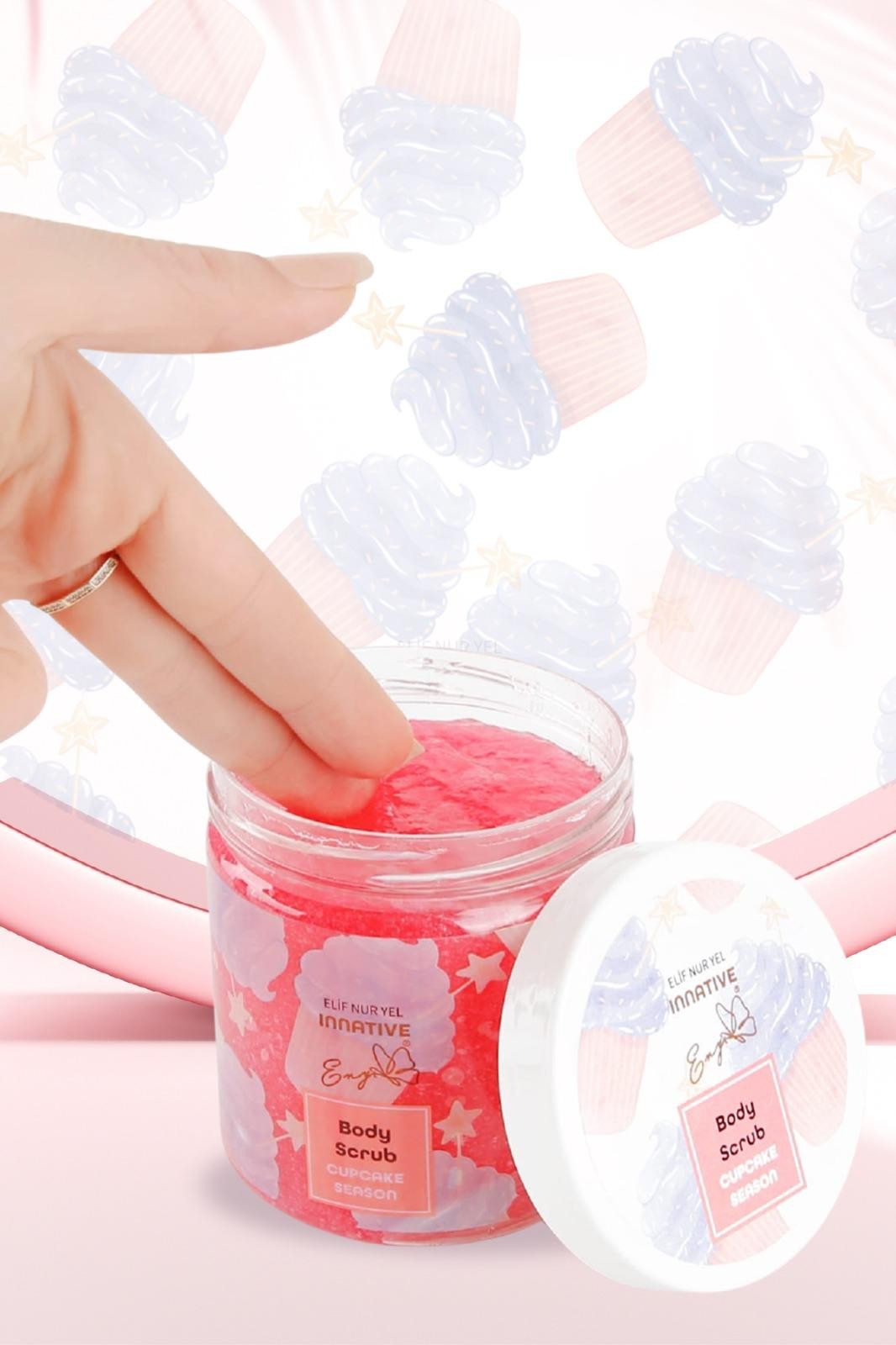 Cupcake Season Body Scrub Nemlendirici Batık Giderici Vanilya Vücut Peelingi 200ml