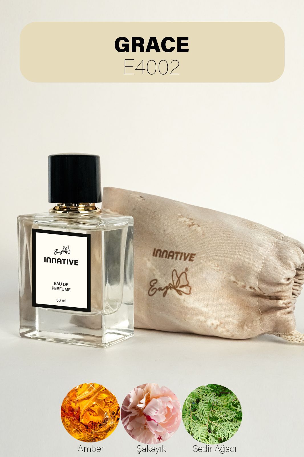 INNATIVE E4002 Eny GRACE Edp 50 ml ŞİPRE KOKULAR Kadın Parfümü