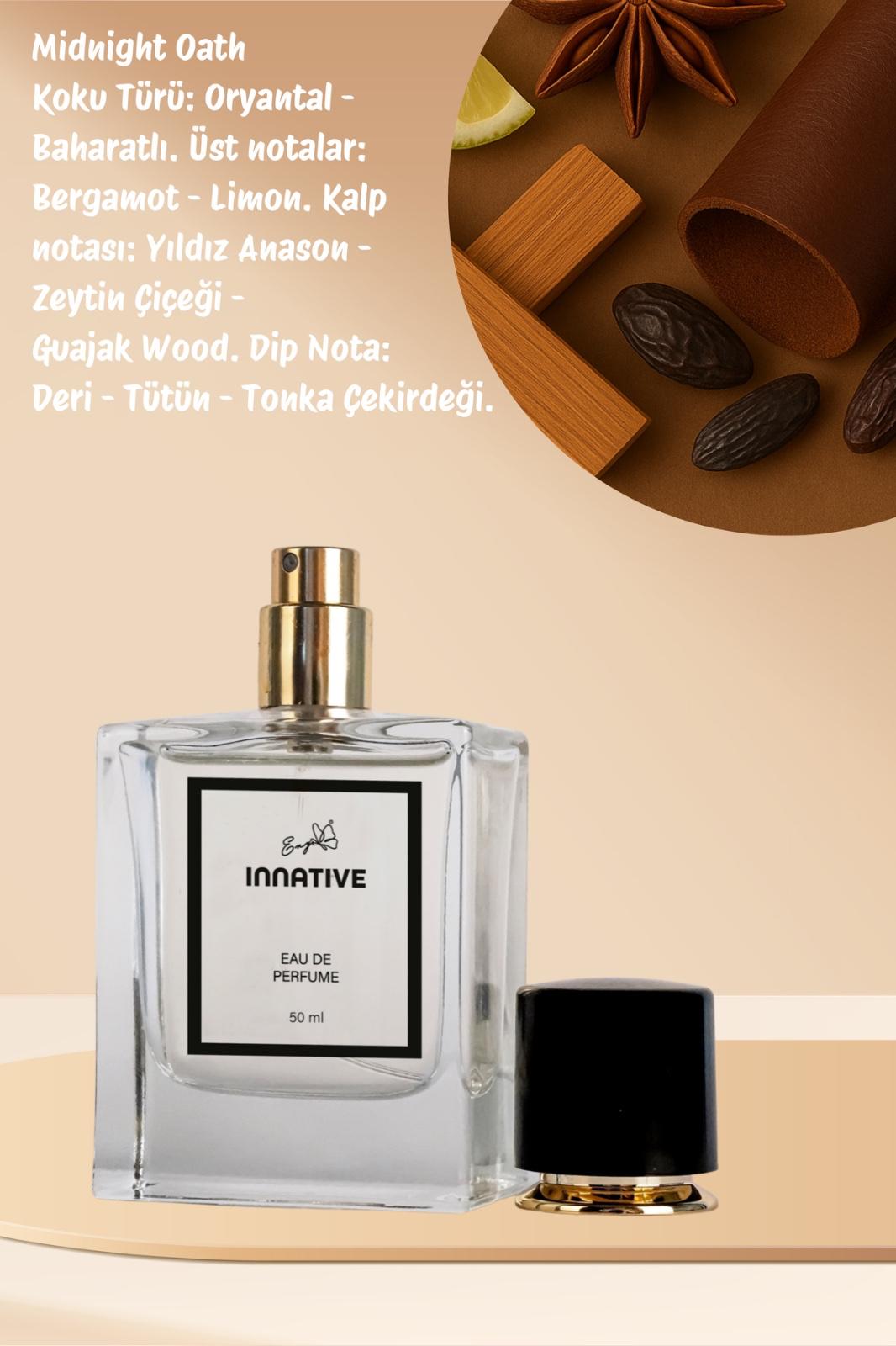 INNATIVE E1003 Eny MIDNIGHT OATH Edp 50 ml Taze Turunç-Odunsu Erkek Parfümü