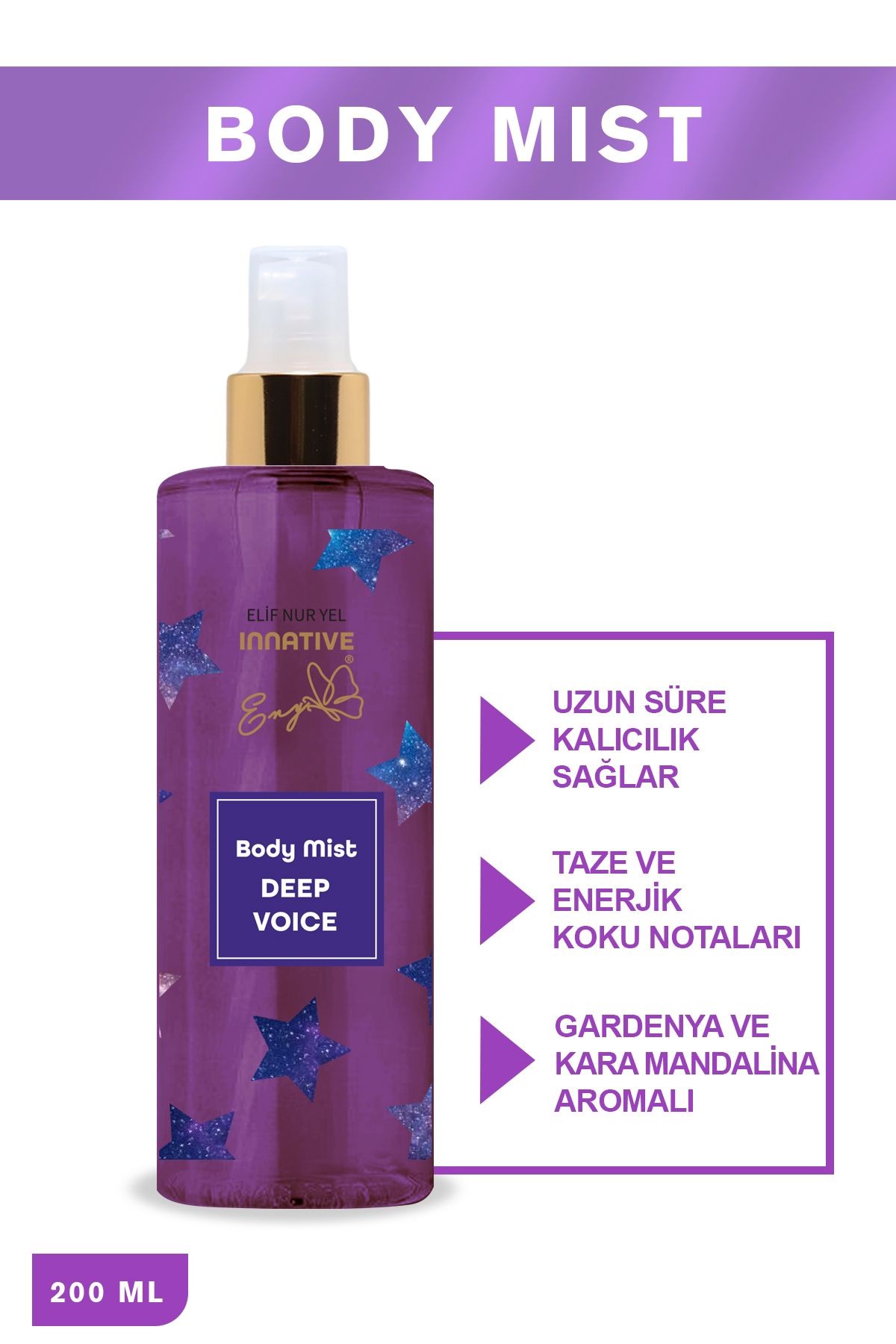 Elif Nur Yel Eny Body Mist Deep Voice Vücut Spreyi 200ml