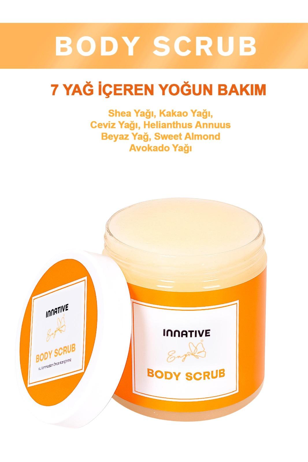 INNATIVE ENY Nemlendirici, Besleyici, Batık Gidermeye yardımcı ve Arındırıcı Vücut Peeling 300gr