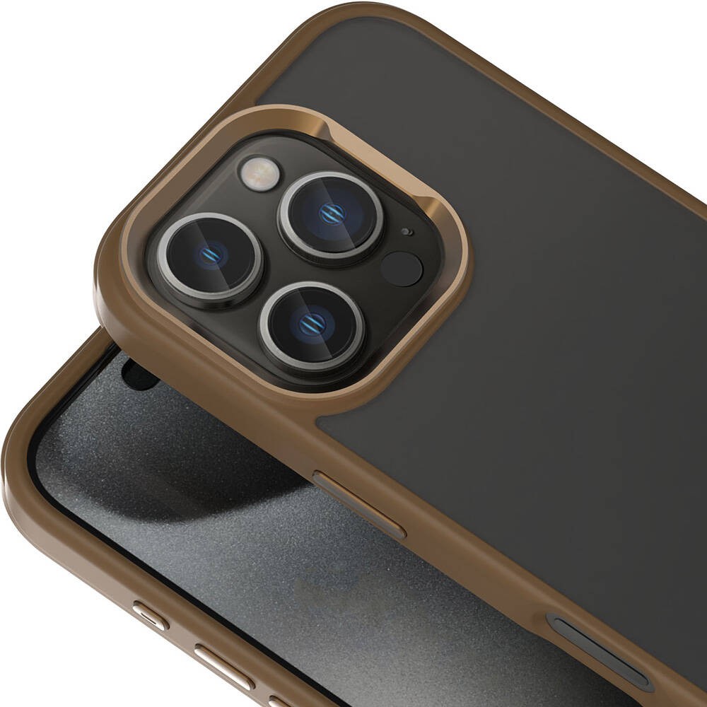 Apple iPhone 16 Pro Max Kılıf M-safe Şarj Özellikli Parlak Kamera Çerçeveli Zore Kost Kapak