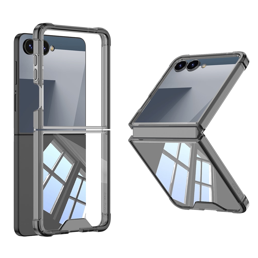 Galaxy Z Flip 7 Kılıf Zore Full Camlı Kıpta Kapak