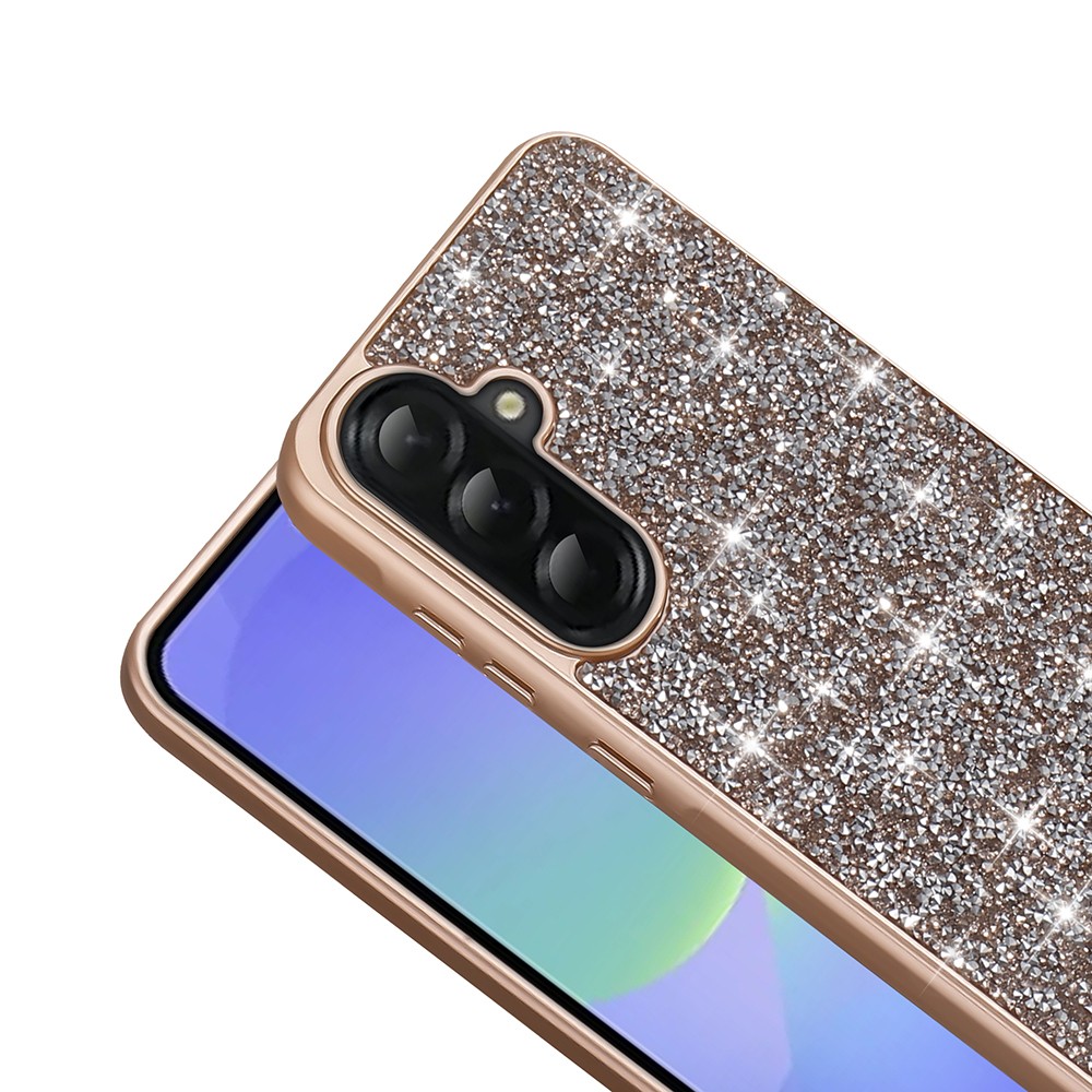 Galaxy A56 Kılıf Parlak Taşlı Tasarım Zore Pırlanta Kapak