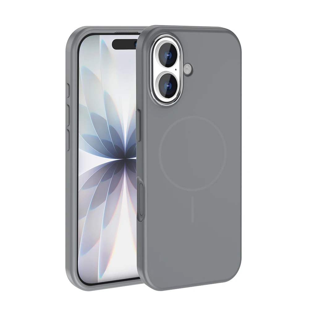 Apple iPhone 17 Kılıf M-Safe Şarj Özellikli Metal Kamera Çerçeveli Zore Edi Silikon Kapak