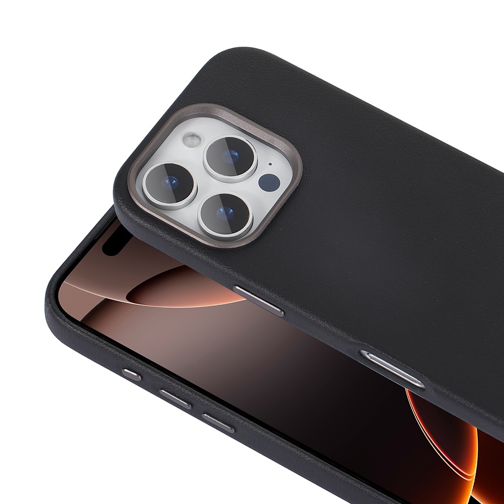 Apple iPhone 16 Pro Kılıf M-safe Şarj Özellikli PU Deri Zore Adora Kapak