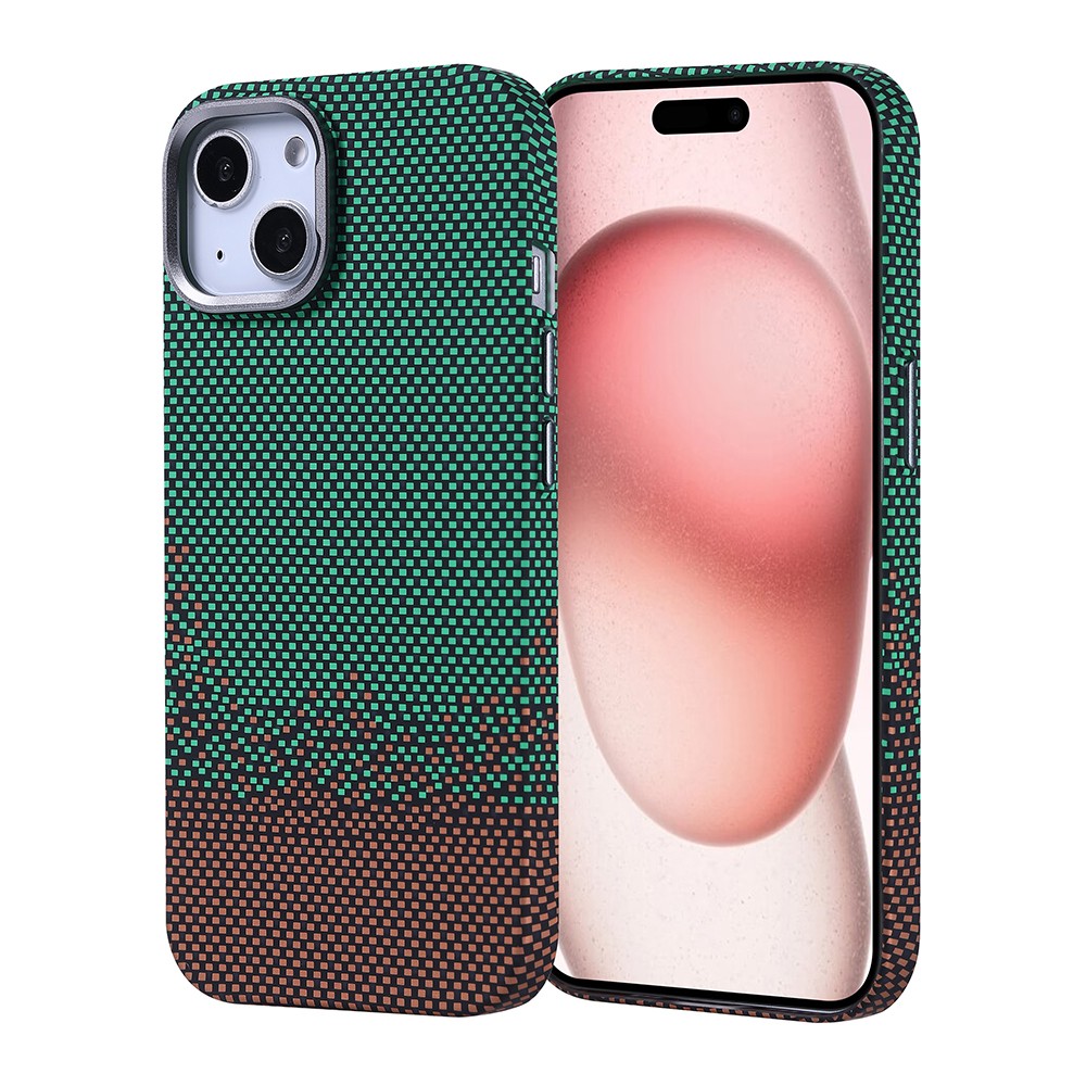 Apple iPhone 15 Kılıf M-safe Şarj Özellikli Karbon Fiber Görünümlü Zore Nekst Kapak
