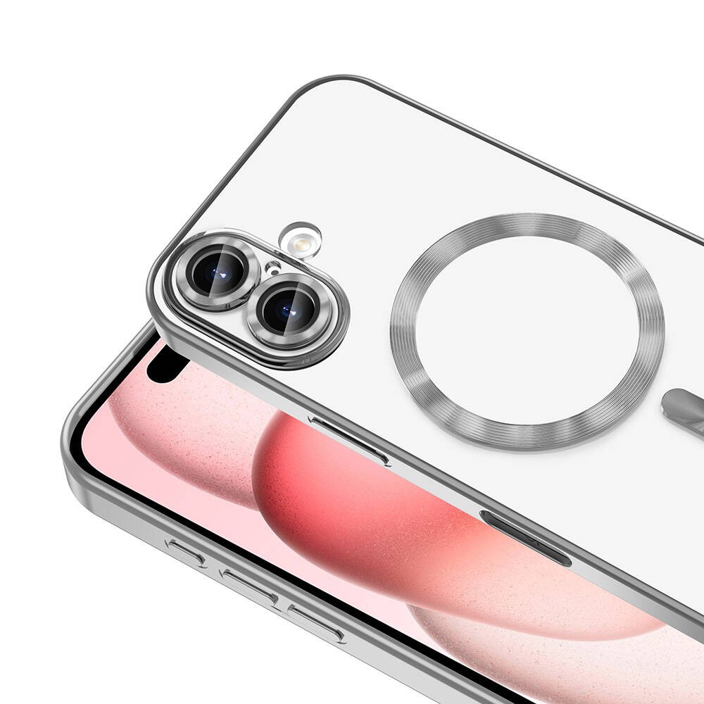 Apple iPhone 16 Kılıf Kamera Korumalı M-safe Wireless Şarj Özellikli Zore Demre Kapak