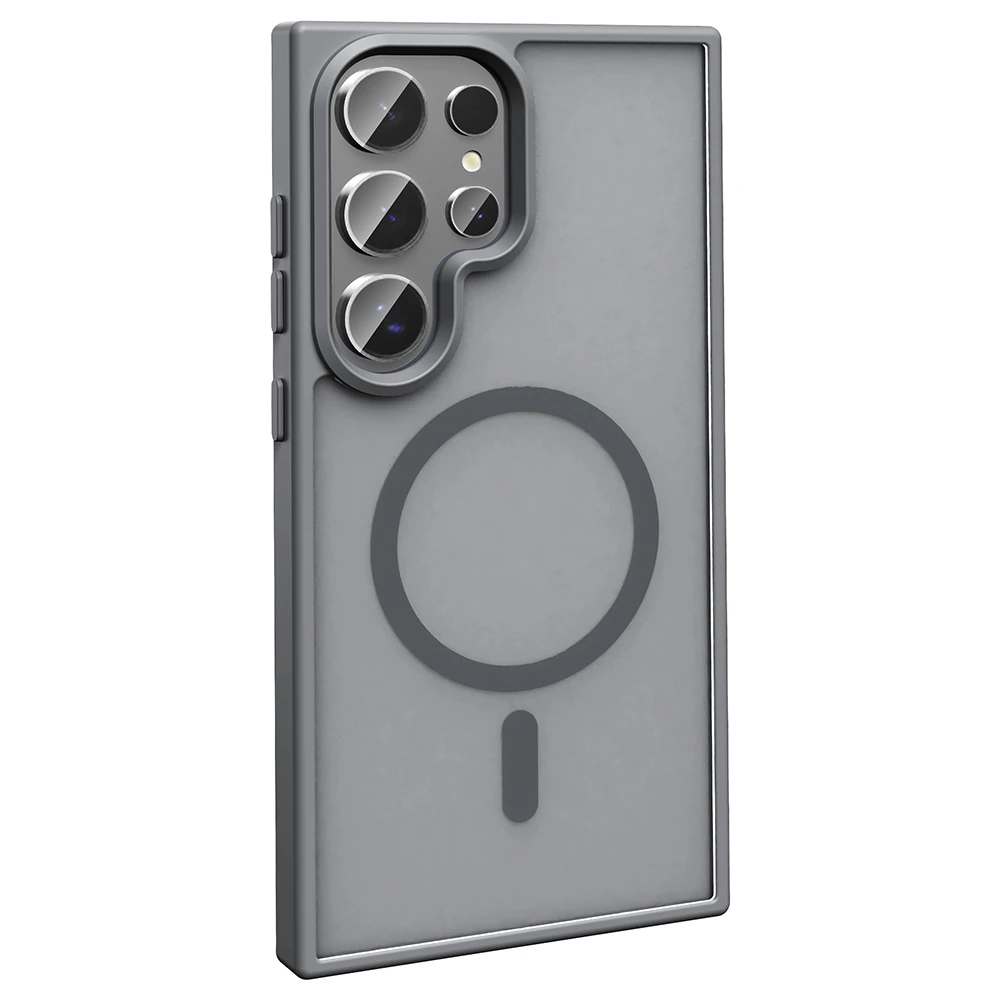 Galaxy S25 Ultra Kılıf M-safe Şarj Özellikli Mat Arka Yüzey Zore Sio Kapak