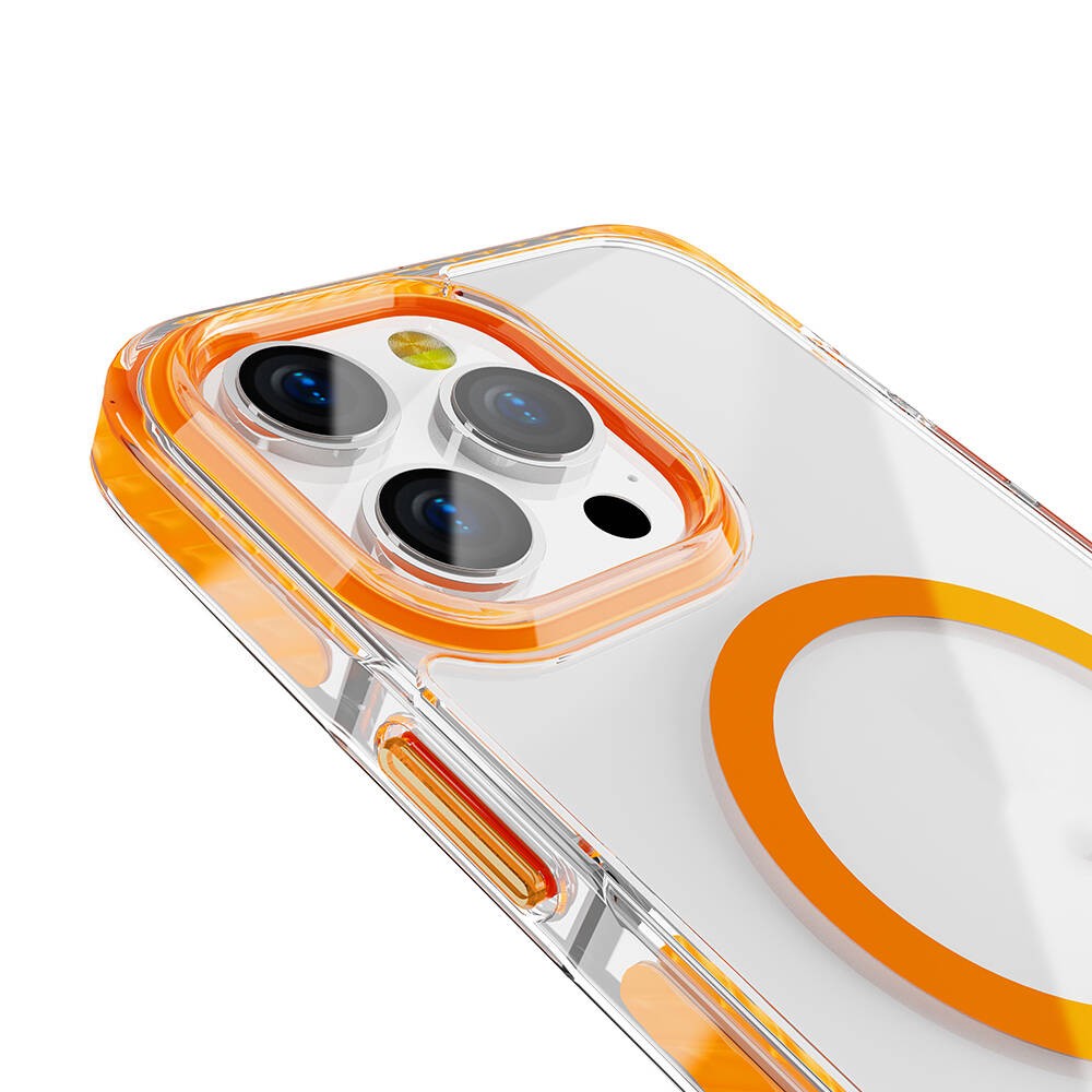 Apple iPhone 15 Pro Kılıf M-safe Şarj Özellikli Airbagli Takılabilir Askı Aparatlı Zore Nana Kapak