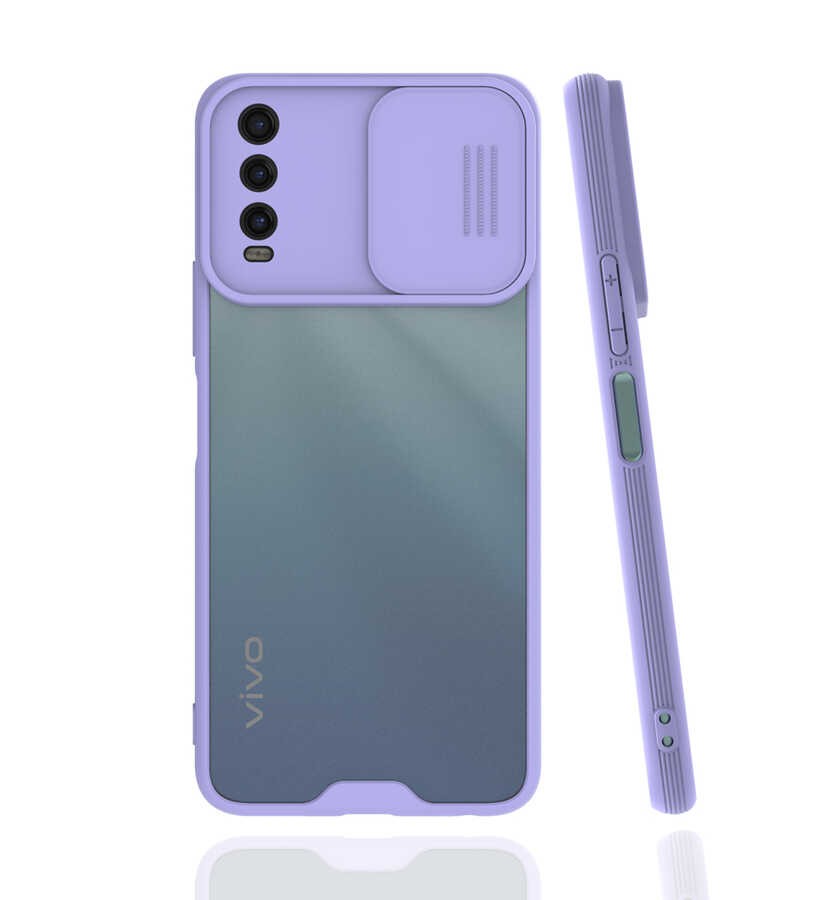 Vivo Y20 Kılıf Zore Lensi Kapak