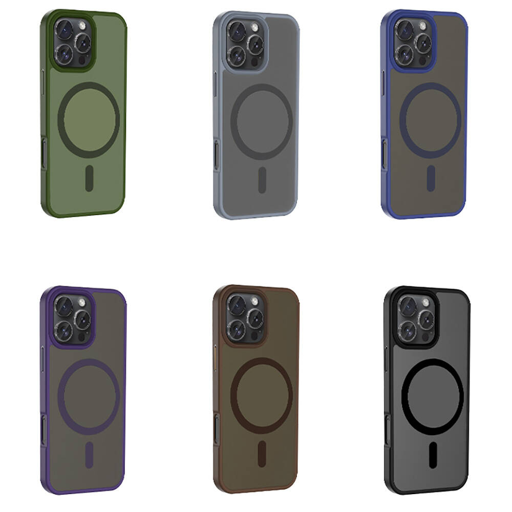 Apple iPhone 16 Pro Max Kılıf M-safe Şarj Özellikli Mat Arka Yüzey Zore Sio Kapak
