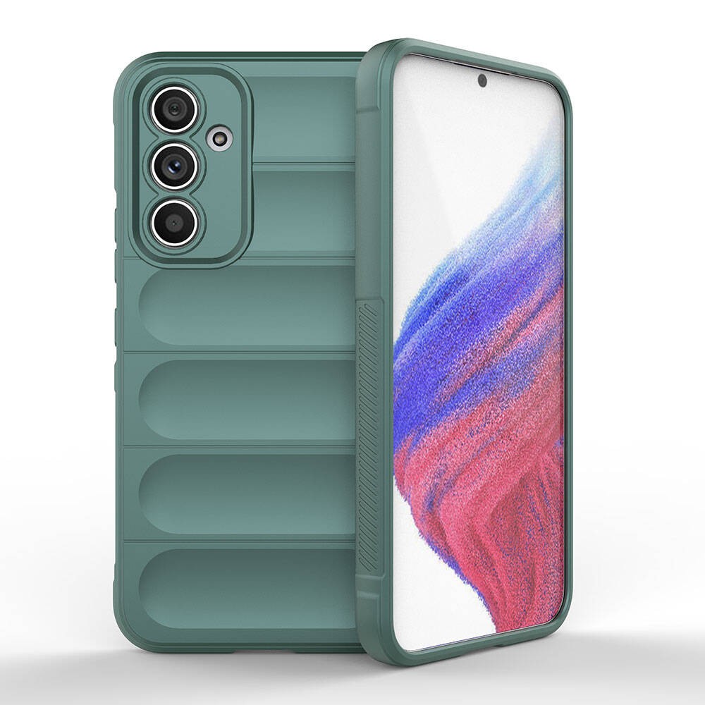 Galaxy A54 Kılıf Esnek TPU Oyuklu Arka Yüzey Tasarımlı Zore Etnik Silikon Kapak