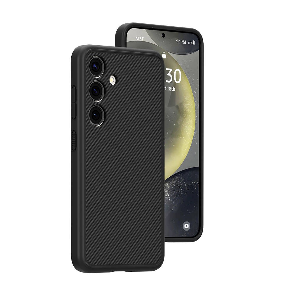 Galaxy S24 Kılıf M-safe Şarj Özellikli Karbon Fiber Görünümlü Zore T-Karbon Kapak