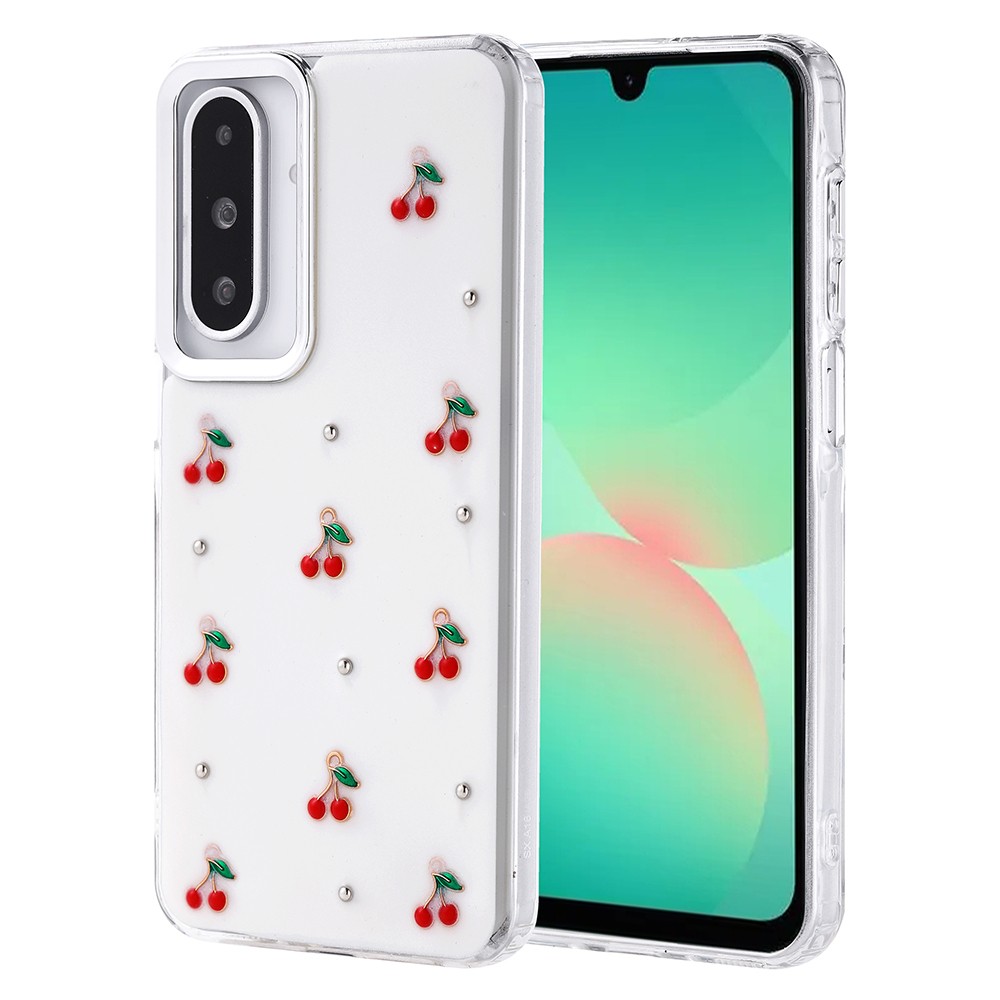 Galaxy A26 Kılıf Airbag Tasarımlı Simli Şeffaf Zore Kutup Kapak