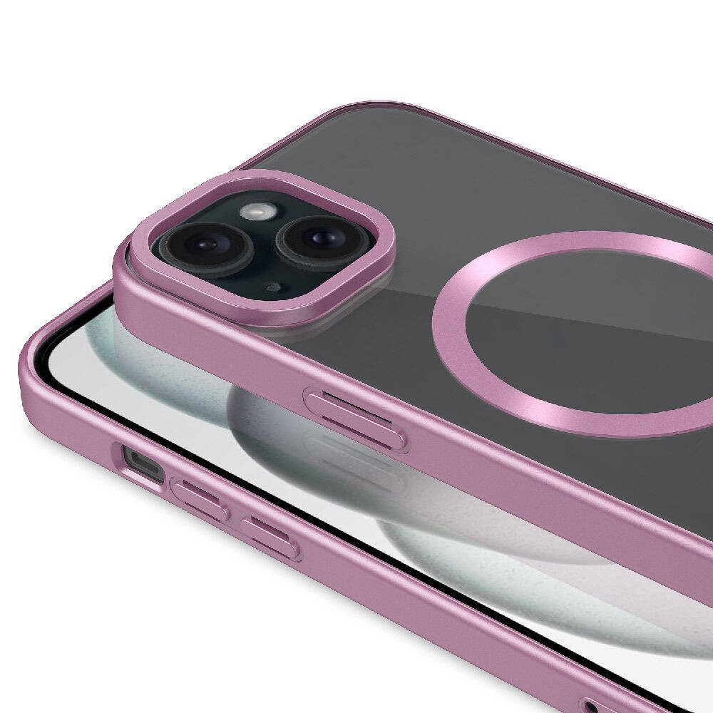 Apple iPhone 15 Plus Kılıf Mat Tasarımlı M-safe Wireless Şarj Özellikli Zore Mat Setro Kapak