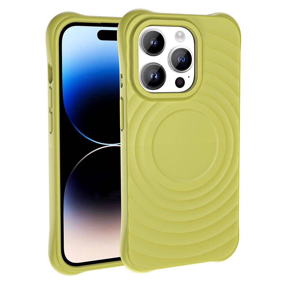 Apple iPhone 14 Pro M-safe Şarj Özellikli Airbagli Mat Görünümlü Zore Hepi Kapak