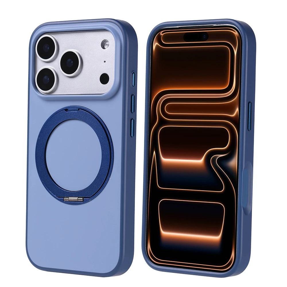 Apple iPhone 17 Pro Kılıf M-Safe Şarj Özellikli Standlı Zore Proton Silikon Kapak