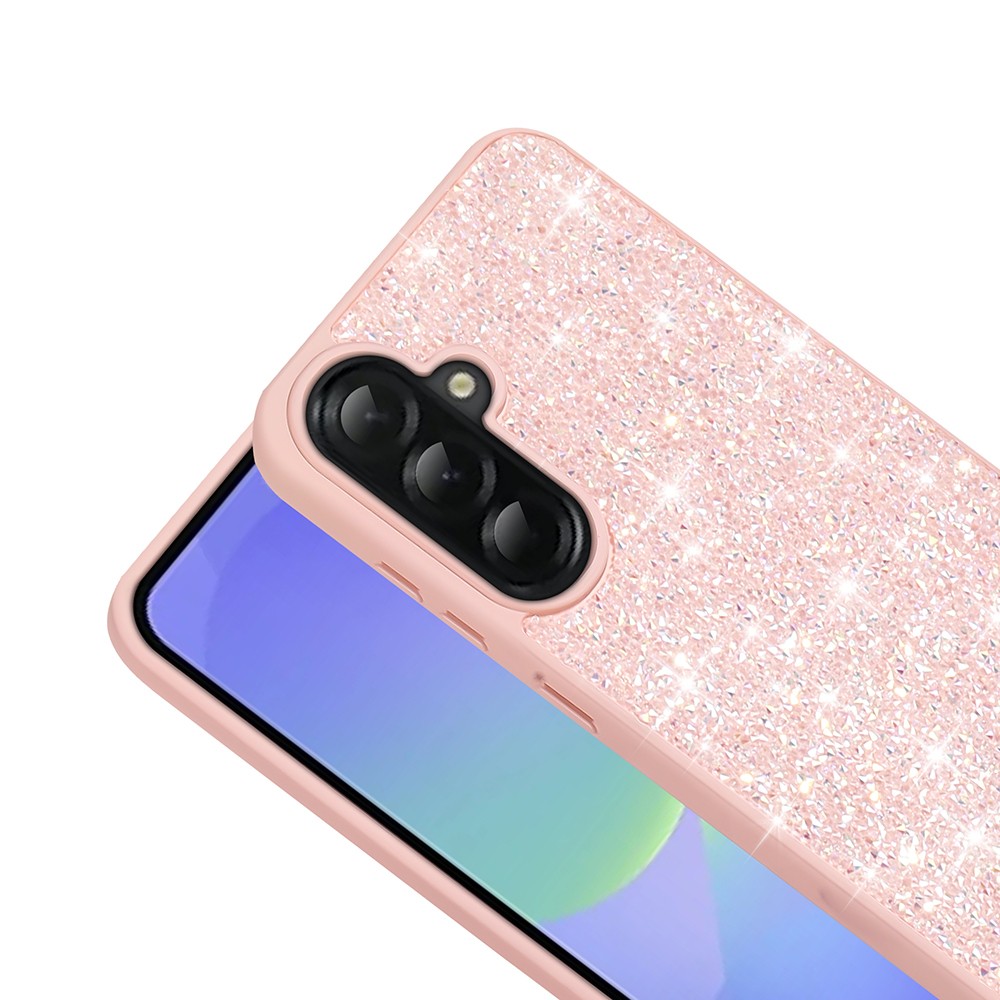 Galaxy A56 Kılıf Parlak Taşlı Tasarım Zore Pırlanta Kapak