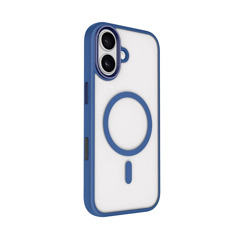 Apple iPhone 17 Kılıf Wireless Şarj Özellikli Zore Krom M-safe Silikon Kapak