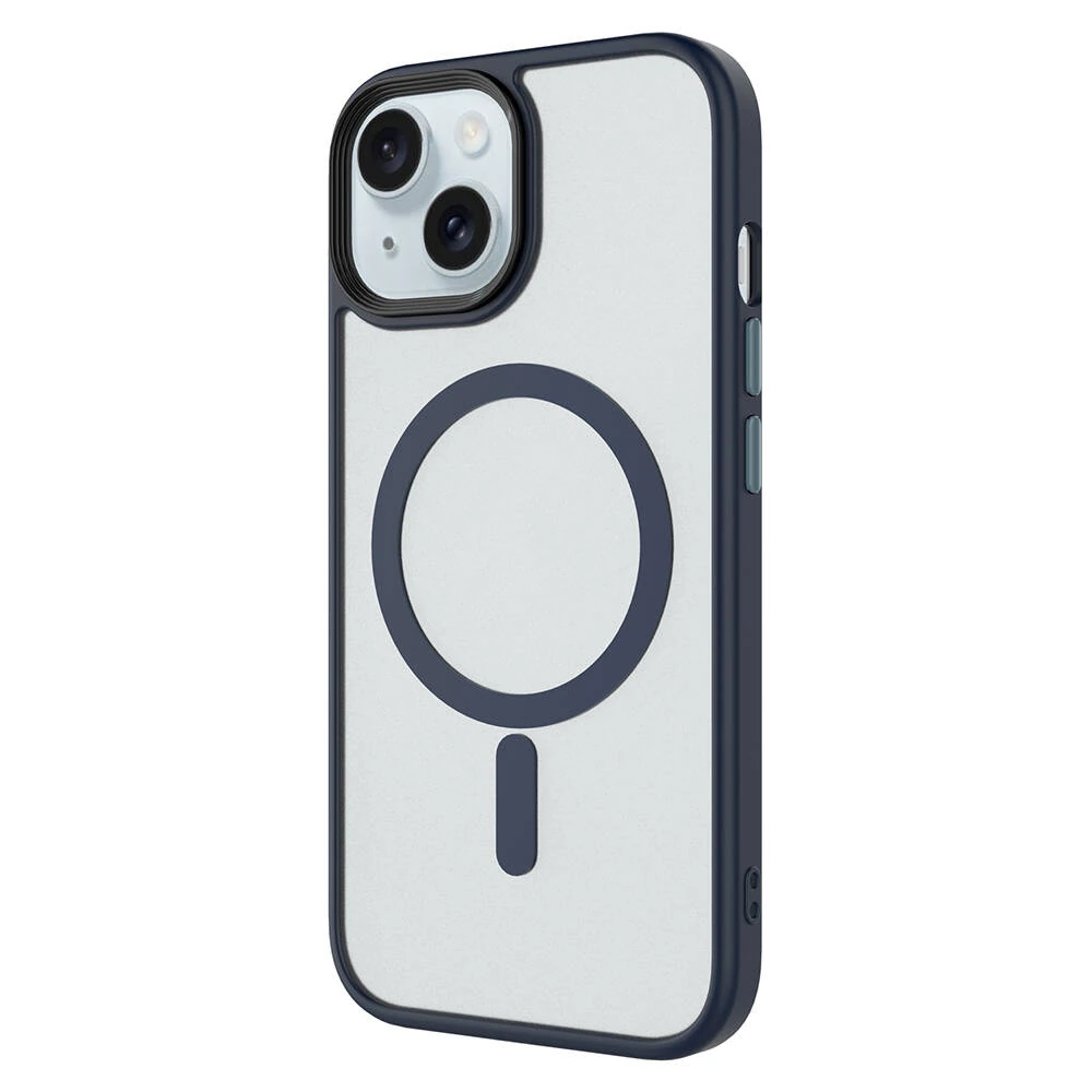 Apple iPhone 13 Kılıf Mat Arka Yüzey Wireless Şarj Özellikli Zore Flet M-safe Kapak