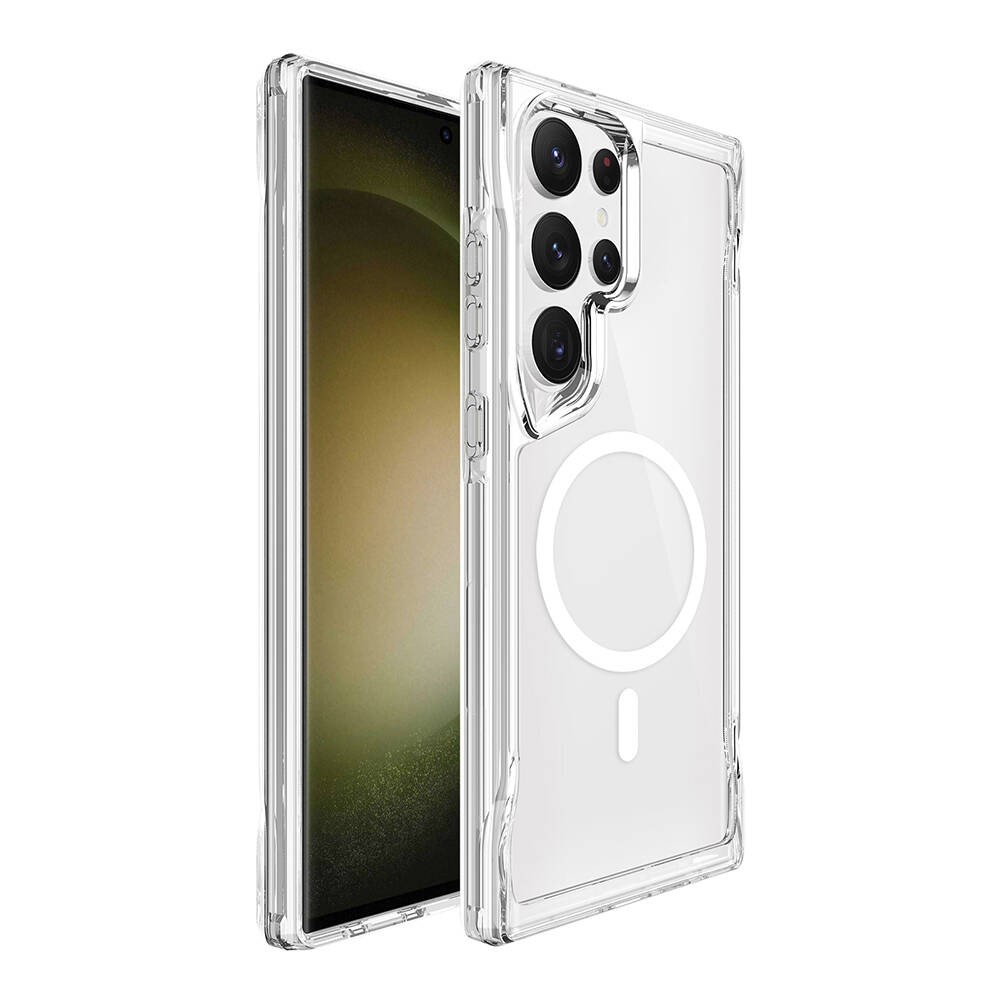 Galaxy S24 Ultra Kılıf Zore M-safe Şarj Özellikli T-Max M-safe Kapak