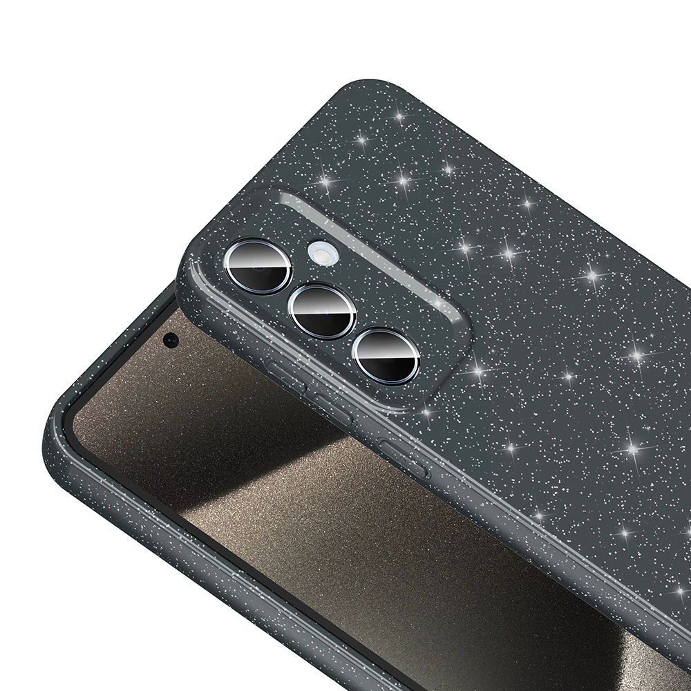 Galaxy A25 Kılıf Kamera Korumalı Simli Lüks Zore Koton Kapak