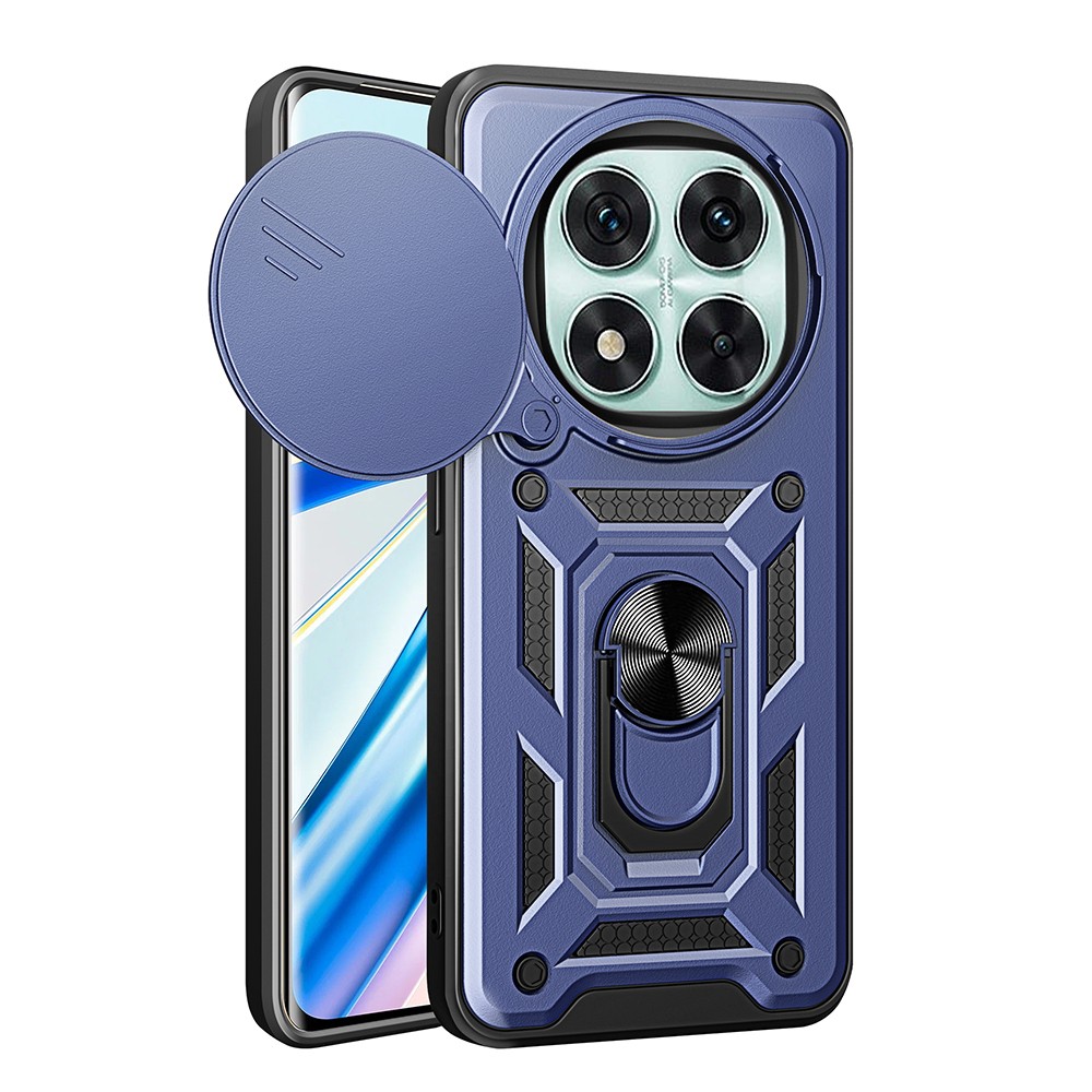 Xiaomi Redmi Note 14 Pro 5G Kılıf Magnetik Standlı Kamera Korumalı Zore Sürgülü Vega Kapak