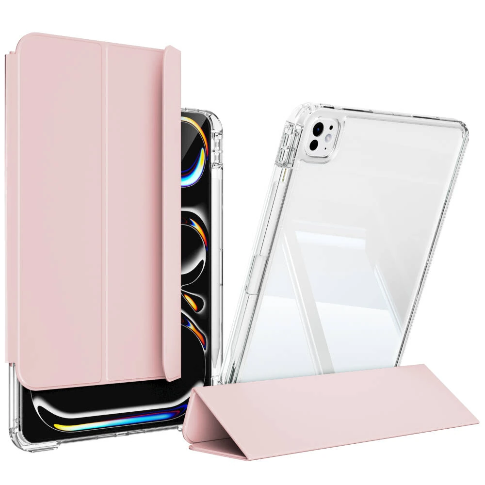 ​​Apple iPad Pro 13 2025 M5 Kılıf Magnetik Ayrılabilen Airbagli Zore Sliding Tablet Kılıfı