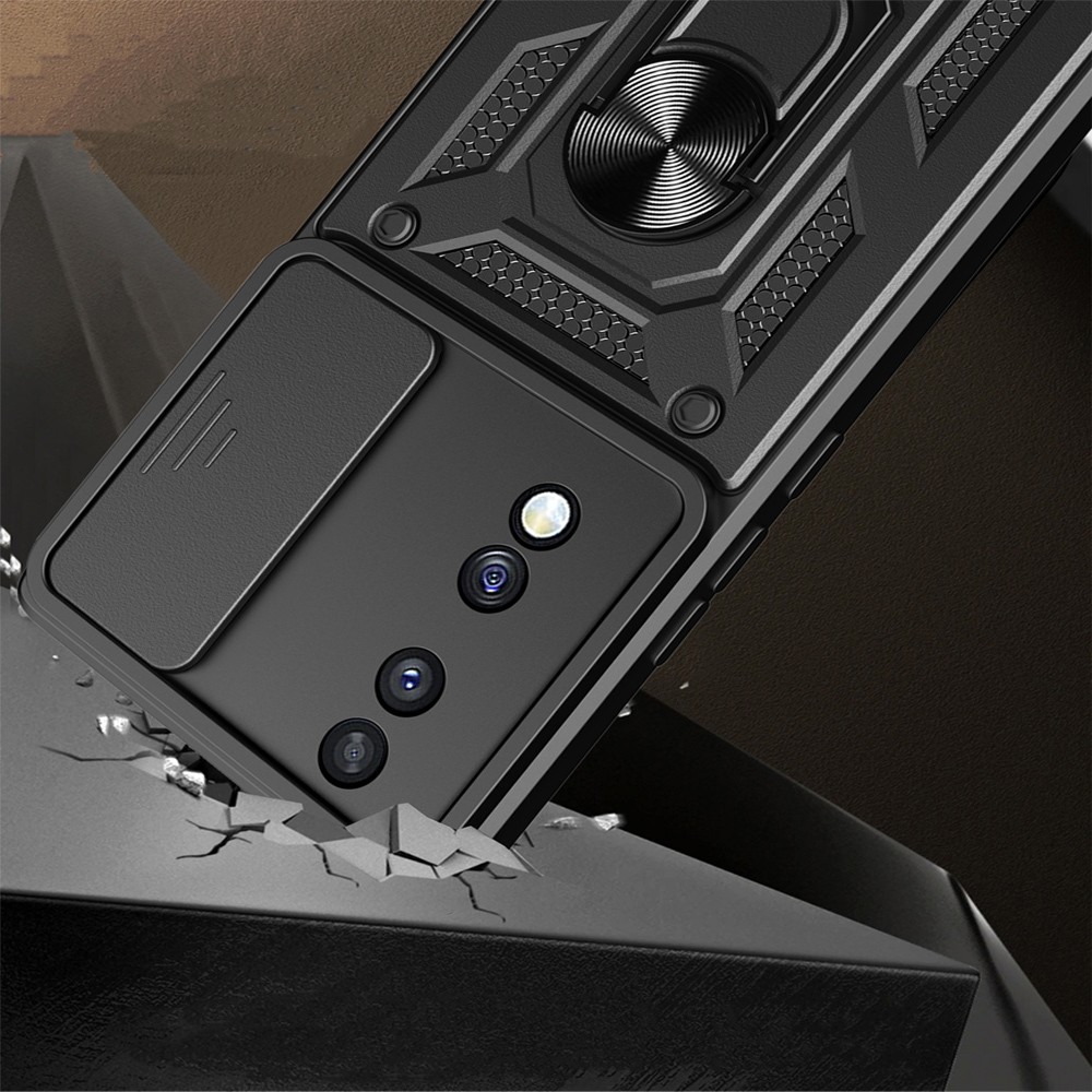 Honor 70 Kılıf Magnetik Standlı Kamera Korumalı Zore Sürgülü Vega Kapak