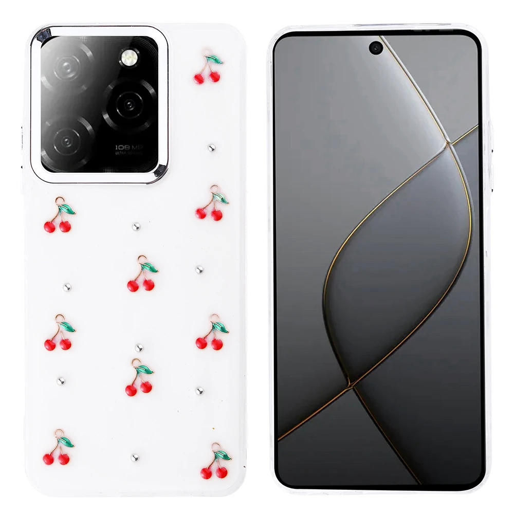 İnfinix Hot 40 Kılıf Airbag Tasarımlı Simli Şeffaf Zore Kutup Kapak