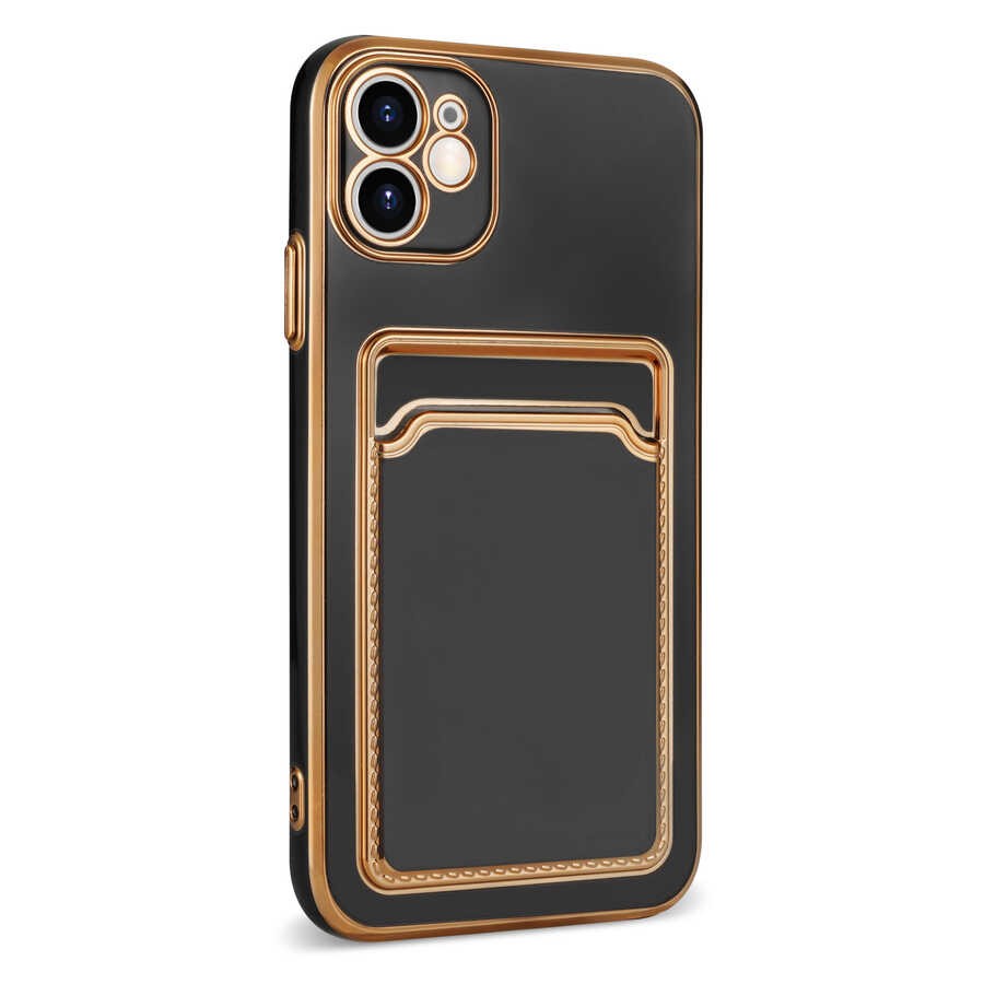 Apple iPhone 12 Kılıf Zore Bark Kartlıklı Kapak