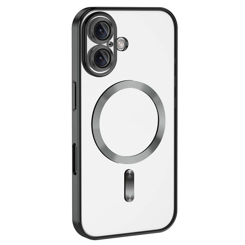 Apple iPhone 16 Plus Kılıf Kamera Korumalı M-safe Wireless Şarj Özellikli Zore Demre Kapak