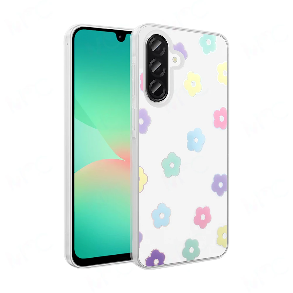 Galaxy A26 Kılıf Şeffaf Figürlü Zore Folk Sert Kapak