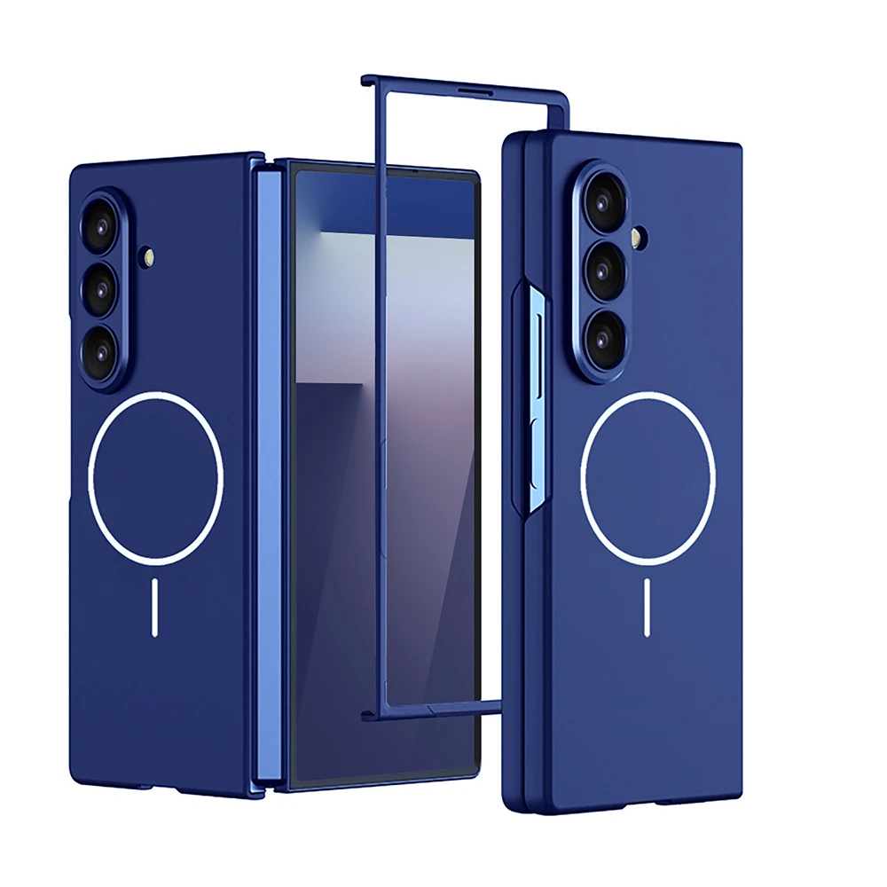 Galaxy Z Fold 7 Kılıf Wireless Şarj Özellikli Zore Kıpta M-safe Kapak