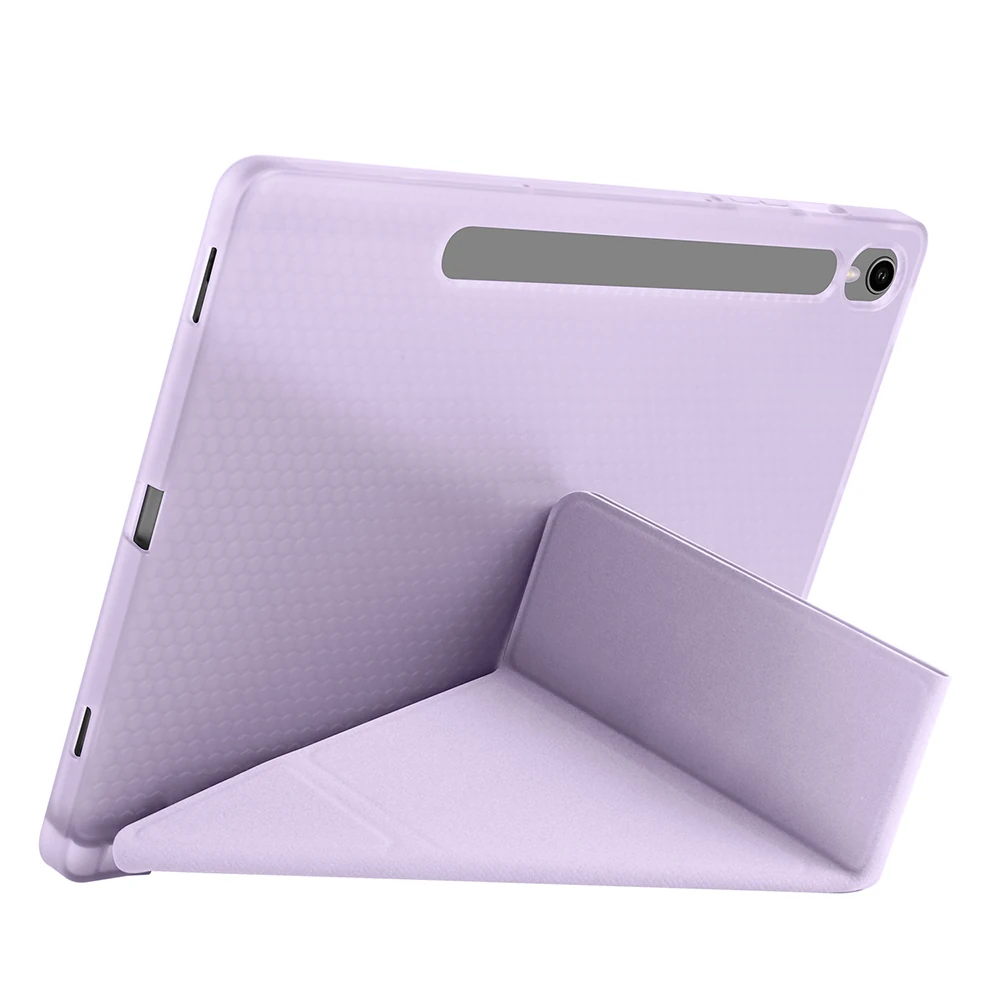 Galaxy Tab S10 FE Kılıf Zore Tri Folding Kalem Bölmeli Standlı Kılıf