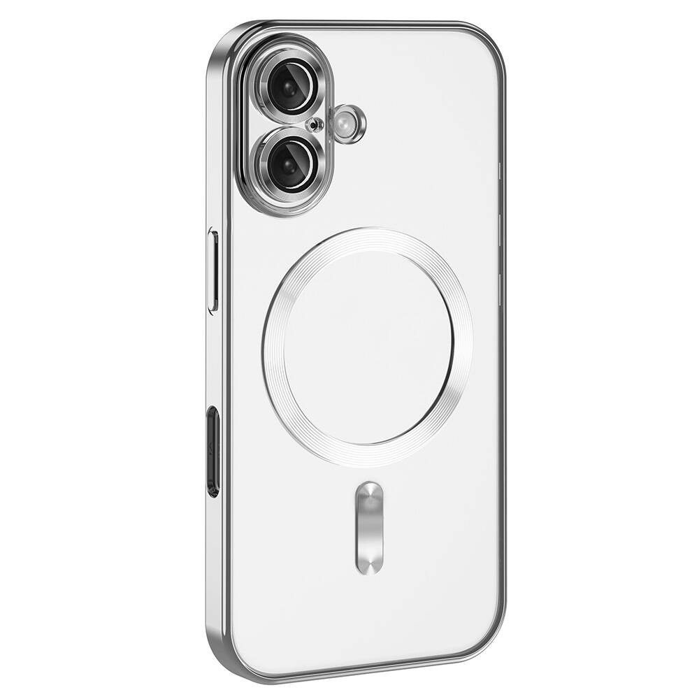 Apple iPhone 16 Plus Kılıf Kamera Korumalı M-safe Wireless Şarj Özellikli Zore Demre Kapak