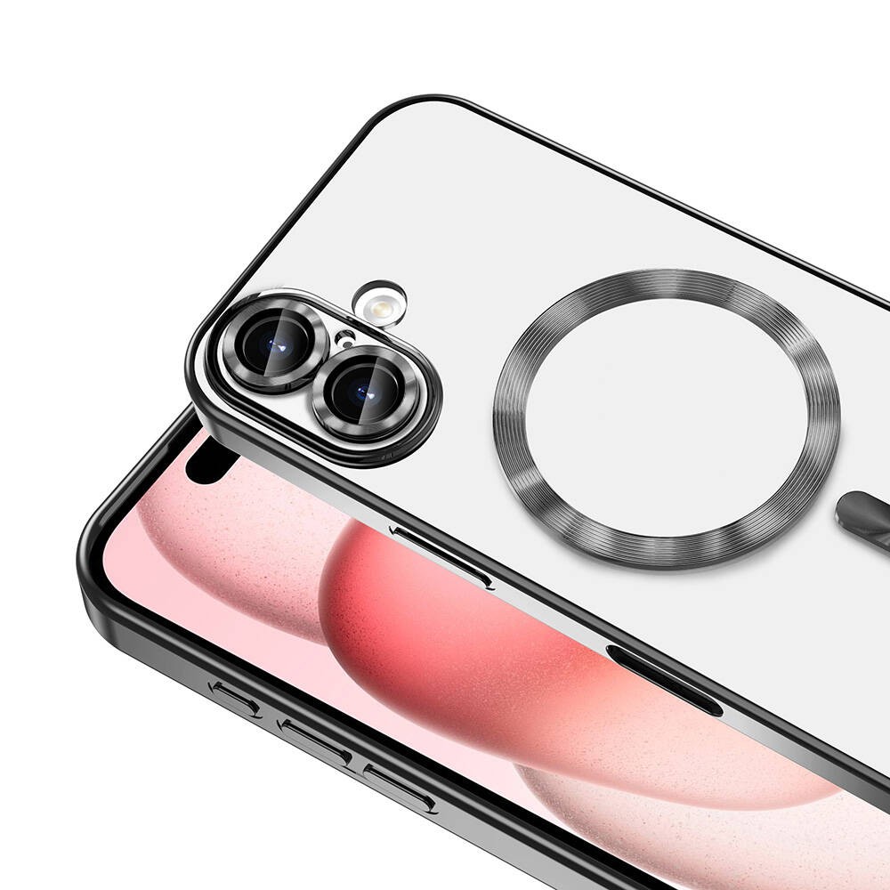 Apple iPhone 16 Kılıf Kamera Korumalı M-safe Wireless Şarj Özellikli Zore Demre Kapak