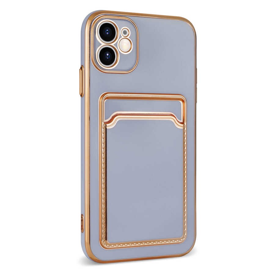 Apple iPhone 12 Kılıf Zore Bark Kartlıklı Kapak