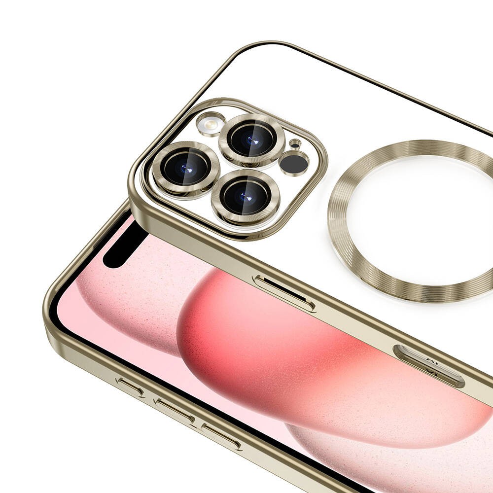 Apple iPhone 16 Pro Max Kılıf Kamera Korumalı M-safe Wireless Şarj Özellikli Zore Demre Kapak