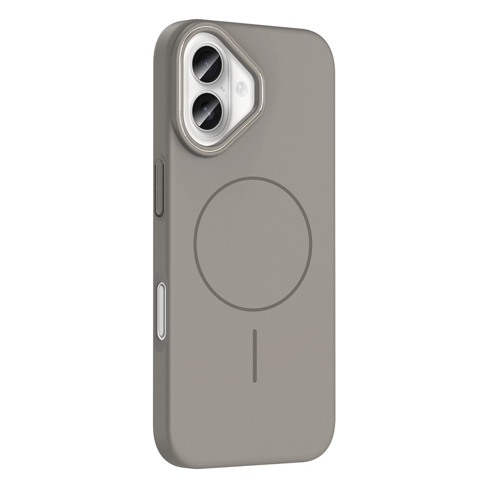 Apple iPhone 16 Plus Kılıf M-safe Şarj Özellikli Zore Ruby Sert Kapak