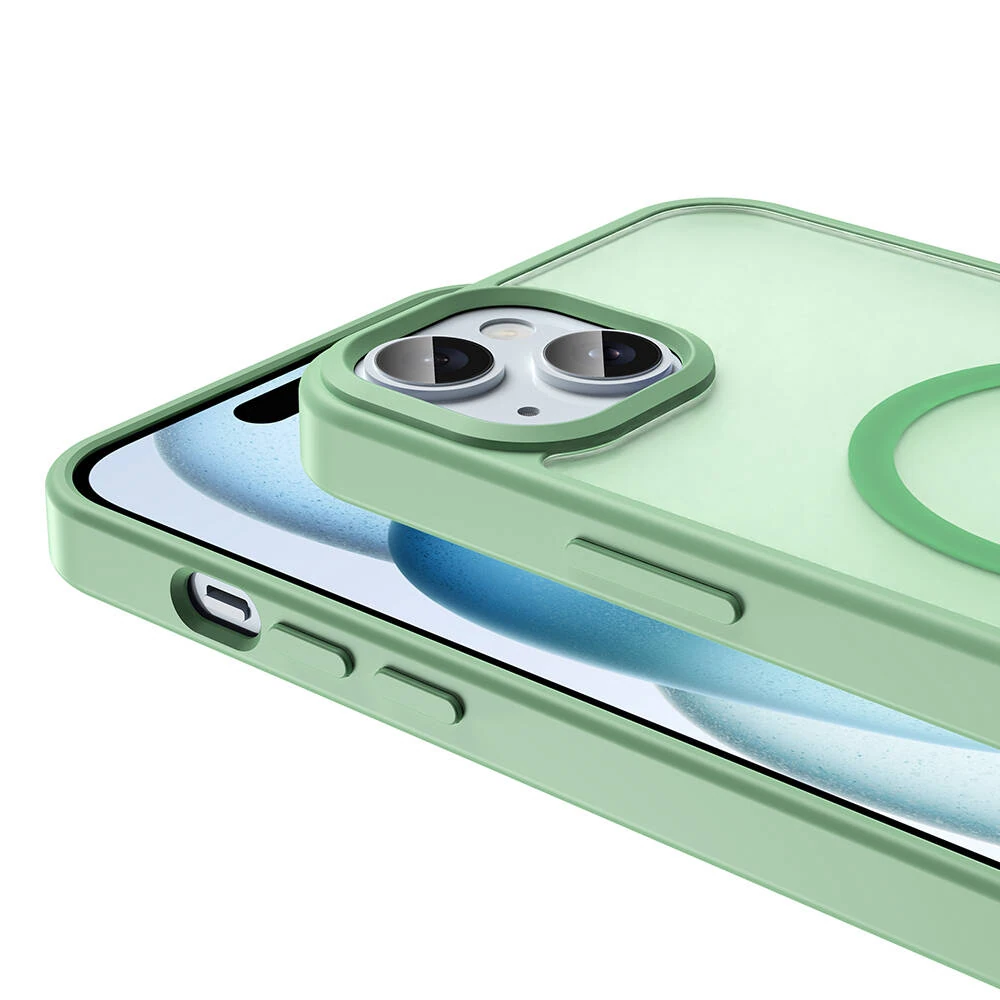 Apple iPhone 14 Plus Kılıf M-safe Şarj Özellikli Mat Arka Yüzey Zore Sio Kapak