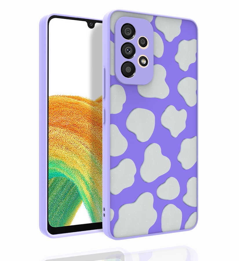 Galaxy A53 5G Kılıf Desenli Kamera Korumalı Parlak Zore Nora Kapak
