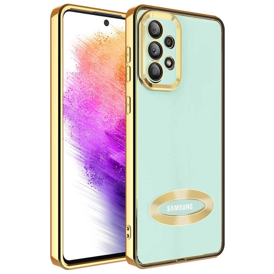 Galaxy A53 5G Kılıf Kamera Korumalı Logo Gösteren Zore Omega Kapak