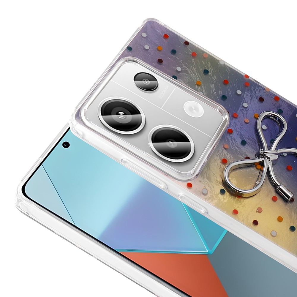 Xiaomi Redmi Note 13 Pro 4G Kılıf Kamera Korumalı Figürlü Zore Ponti Silikon Kapak
