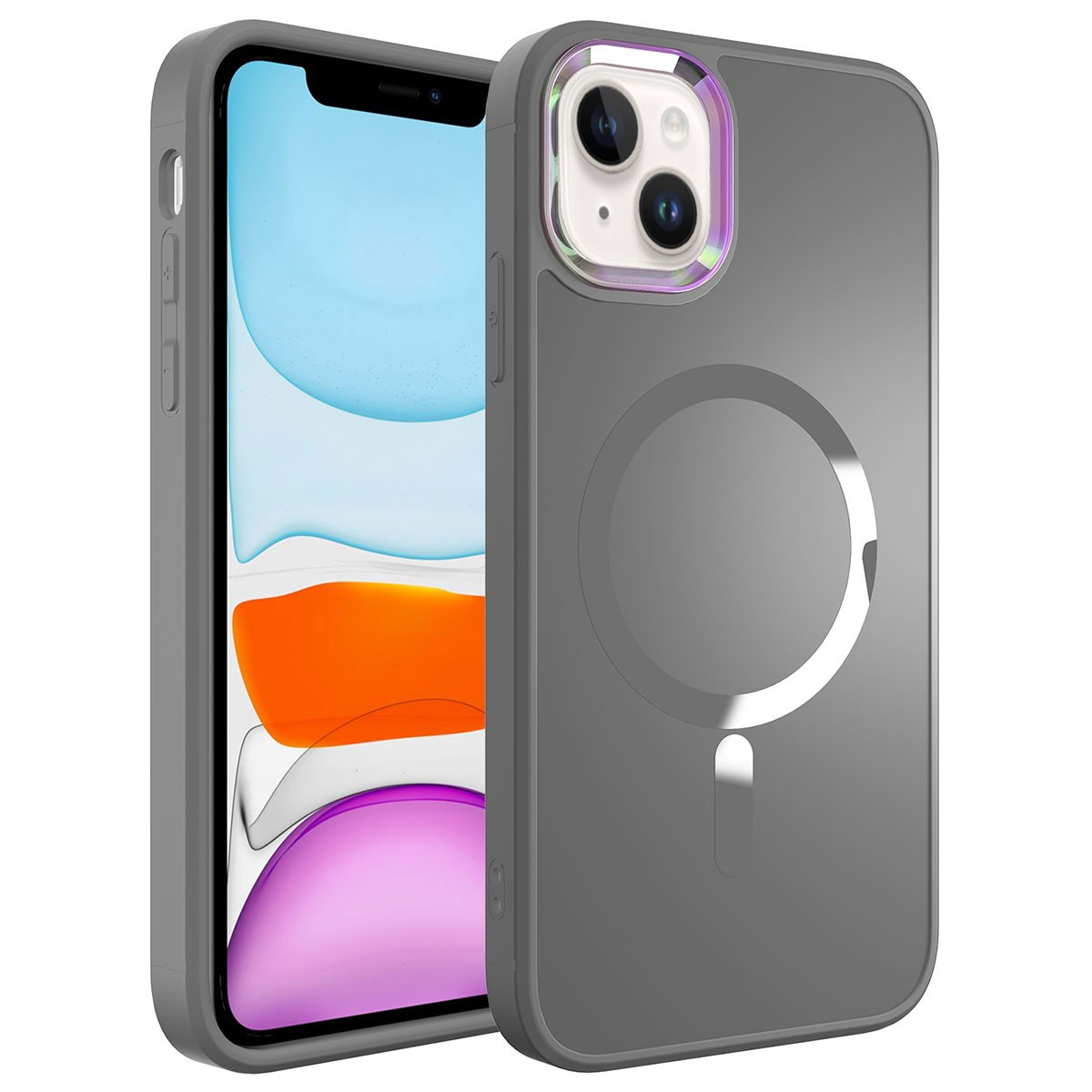 Apple iPhone 13 Kılıf M-safe Wireless Şarj Özellikli Zore Stil Kapak