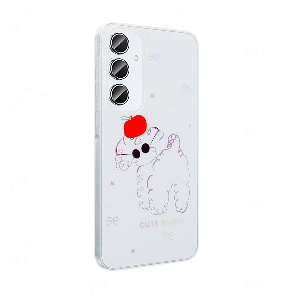 Galaxy S24 FE Kılıf Şeffaf Figürlü Zore Folk Sert Kapak