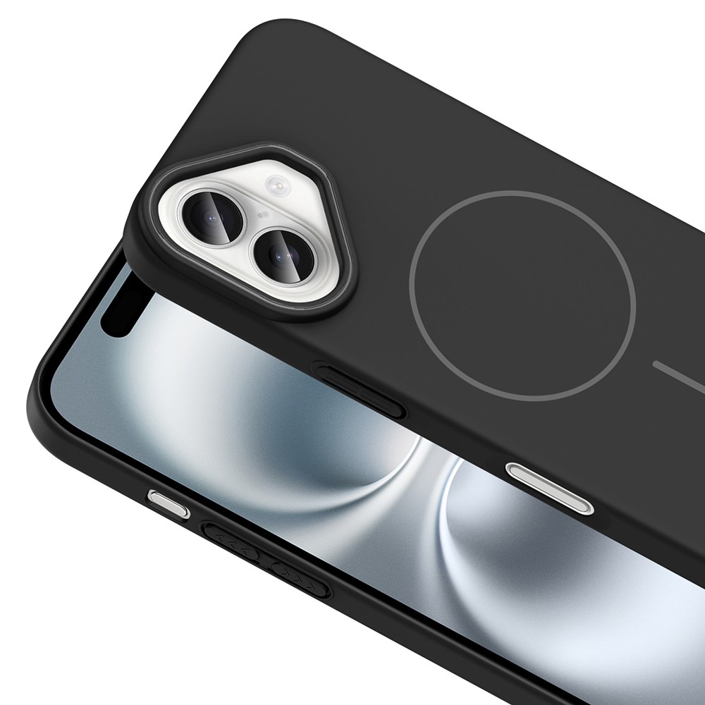 Apple iPhone 16 Plus Kılıf M-safe Şarj Özellikli Zore Ruby Sert Kapak